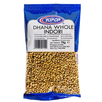 Top Op Dhana Whole Indori (Coriander Seeds )75 g