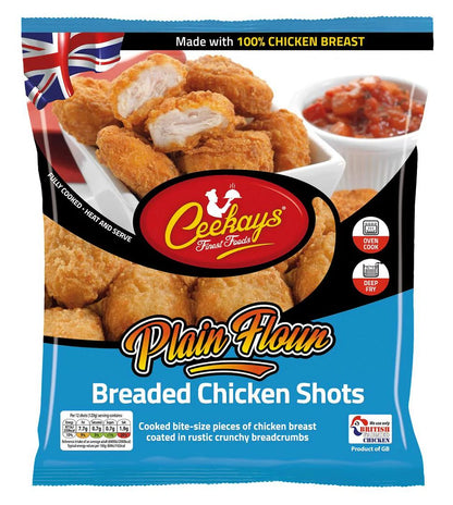 Ceekays Plain Flour Breaded Chicken Shots 500g