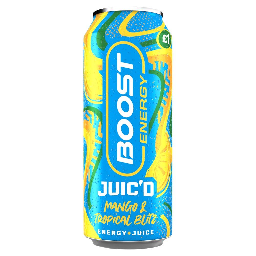 Boost Energy Juic'd Mango & Tropical Blitz Energy Juice 500ml