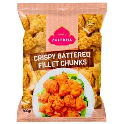 Zulekha Crispy Battered Fillet Chunks 700g