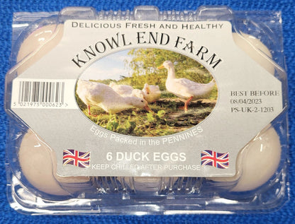 Knowl End Farm 6 Duck Eggs