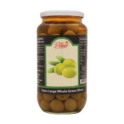 Extra Large Whole Green Olives 907g