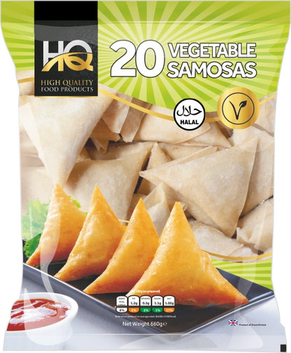 Hq 20 Vegetable Samosas 660g