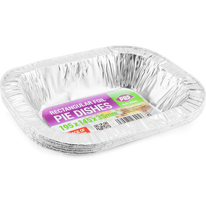 PPS Rectangular Foil Pie Dishes (5 pcs)