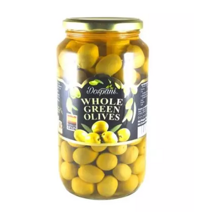 Dospani Whole green Olives 910g