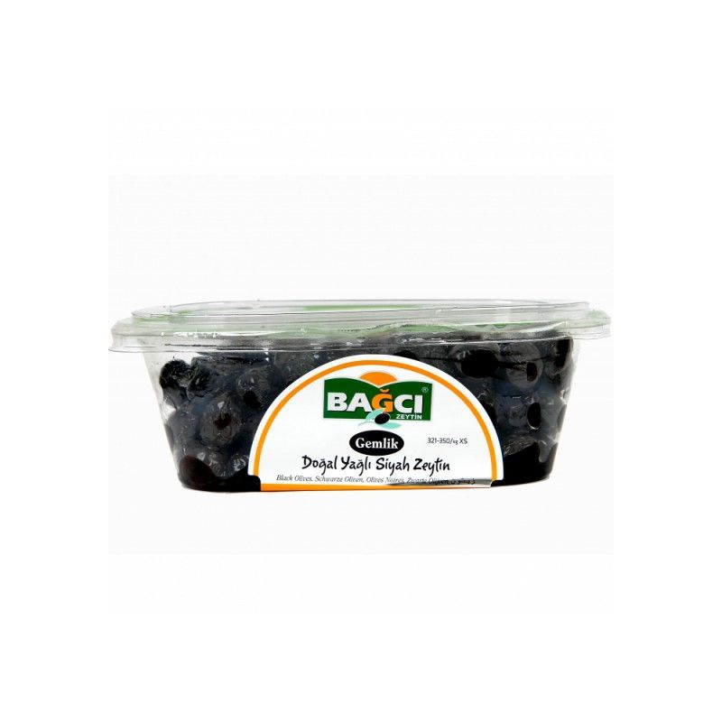 Bagci Dogal Salamura Yagli Siyah Zeytin 400g