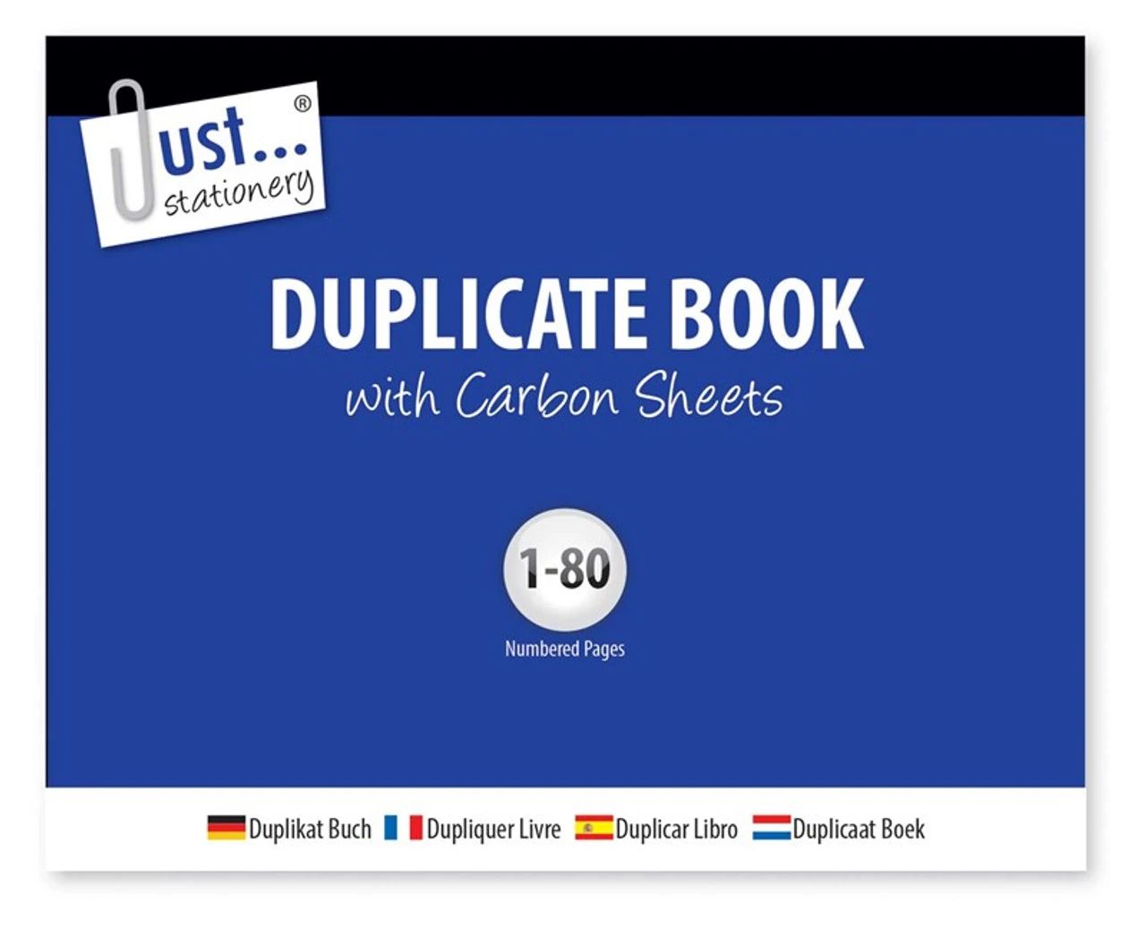 Duplicate Book With Carbon Sheets 1-80