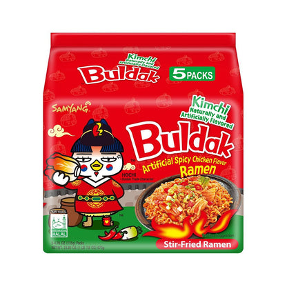 Samyang Buldak Kimchi Hot Chicken Ramen 675g (5 x 135g)