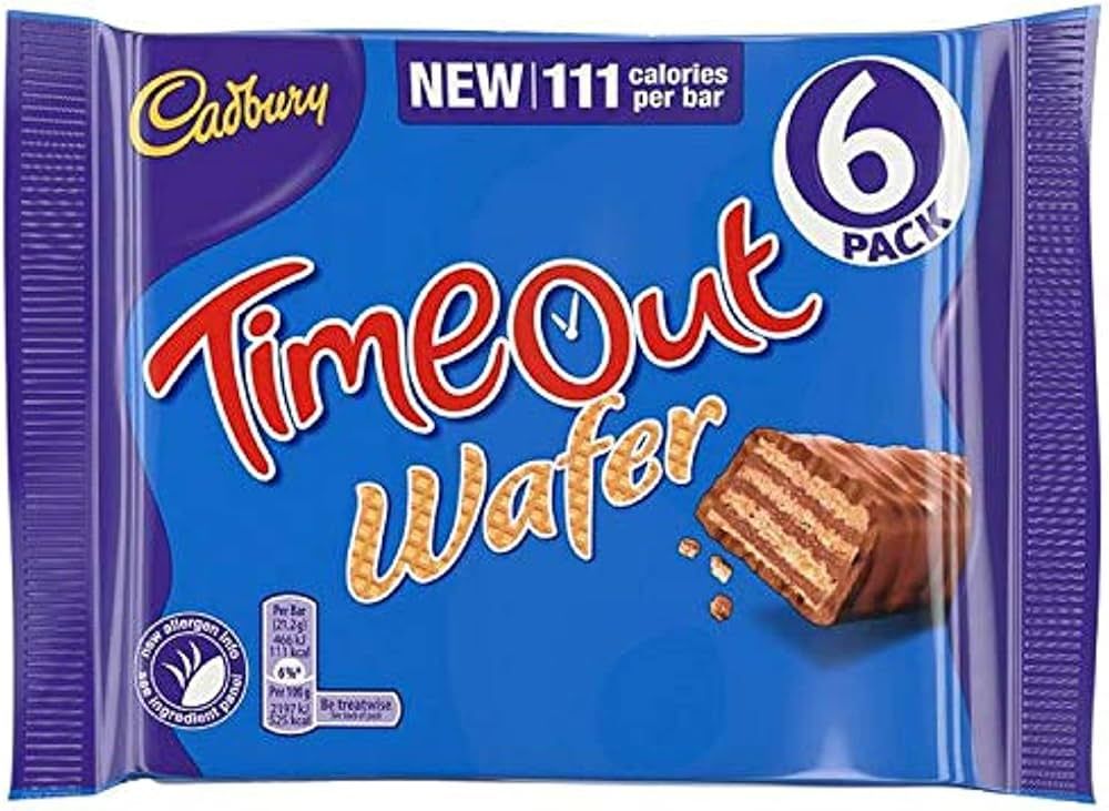 Cadbury Timeout Chocolate Bars 121g (6 pcs)