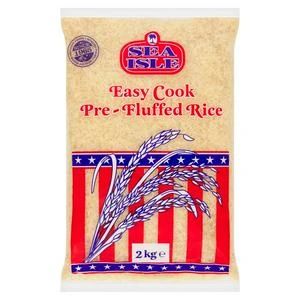 Sea Isle Easy Cook Pre-Fluffed Rice 2kg