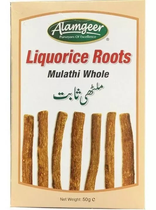Alamgeer Mulathi (Liquorice Roots) Whole 50g
