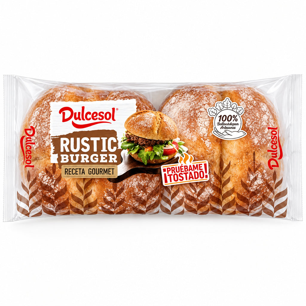 Dulcesol Rustic Burger Receta Gourmet 300g