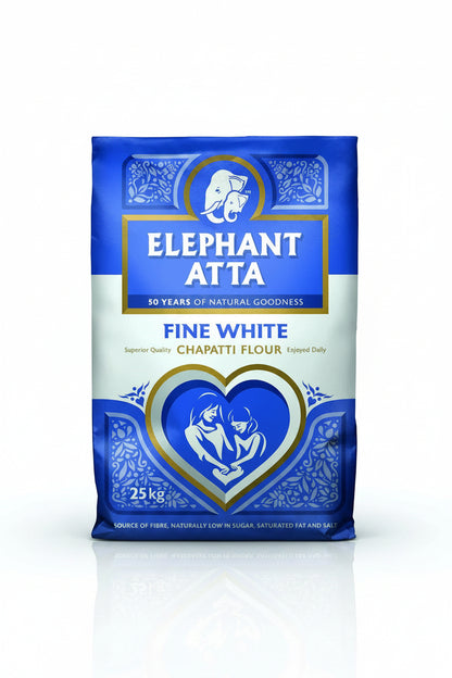 Elephant Atta Fine White Chapatti Flour 25kg