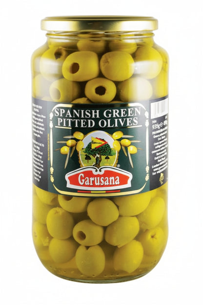 Garusana Green Olives Pitted 935g
