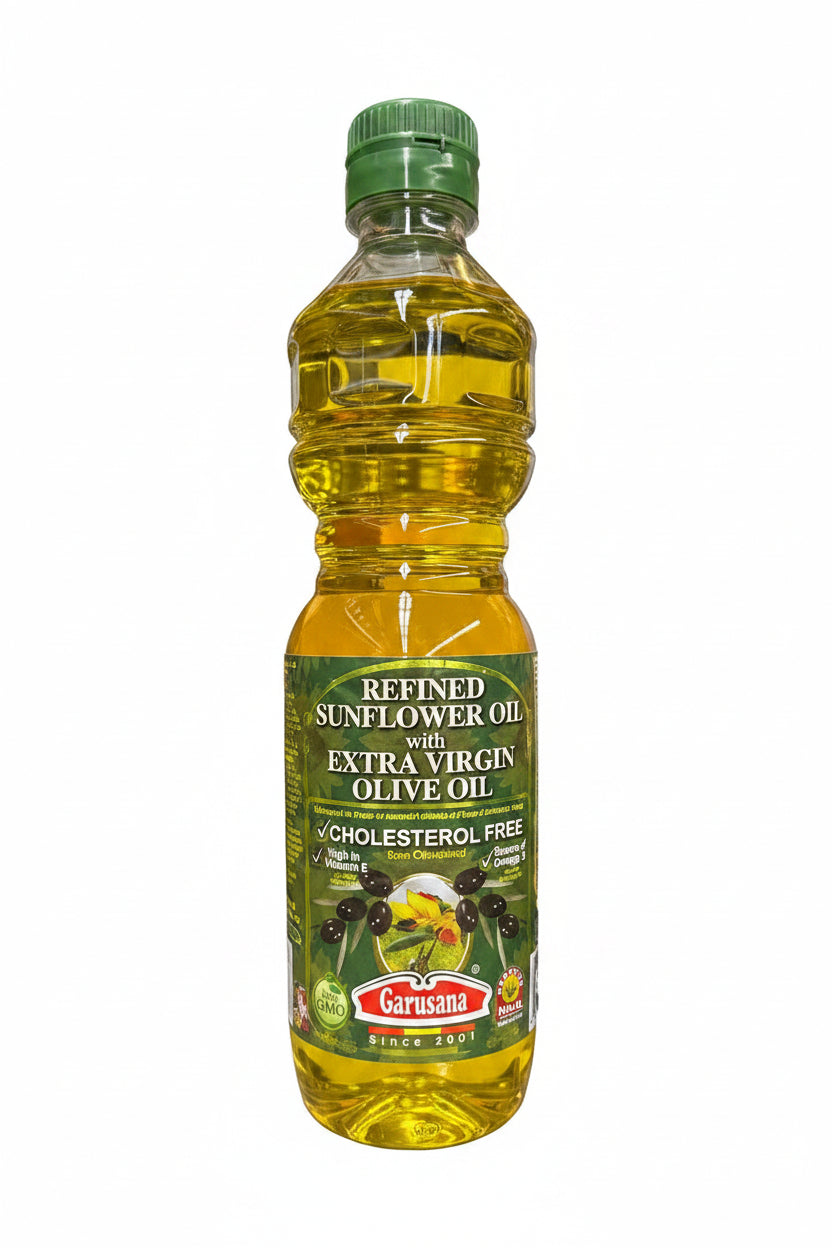 Garusana Refined Sunflower Oil with Extra Virgin Olive Oil 1L