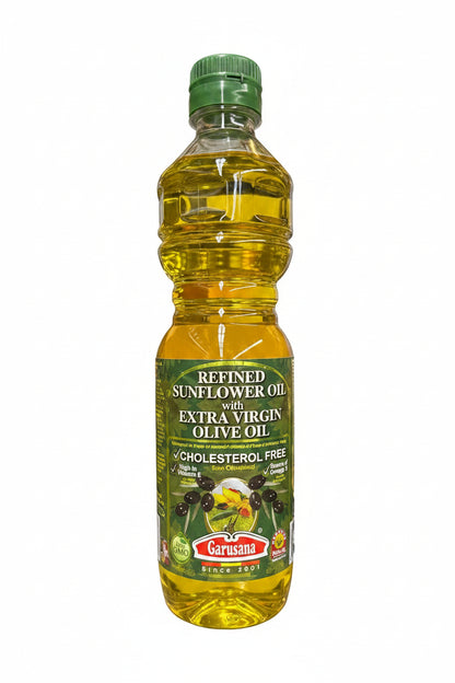 Garusana Refined Sunflower Oil with Extra Virgin Olive Oil 1L