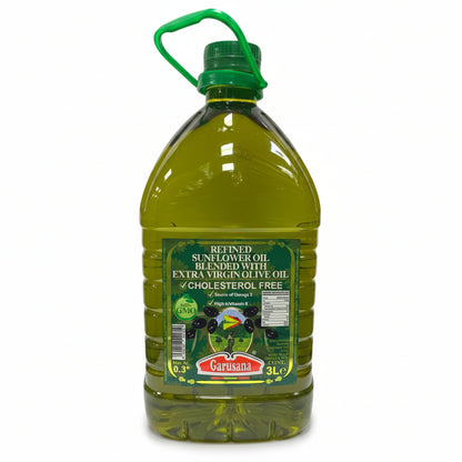 Garusana Refined Sunflower Oil with Extra Virgin Olive Oil 3L
