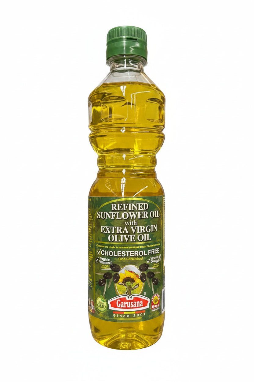 Garusana Refined Sunflower Oil with Extra Virgin Olive Oil 500ml