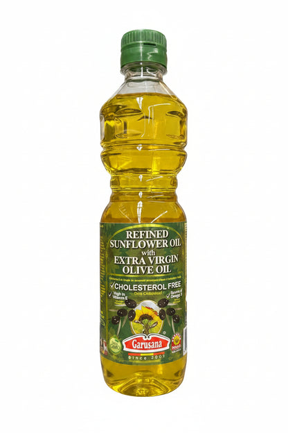 Garusana Refined Sunflower Oil with Extra Virgin Olive Oil 500ml