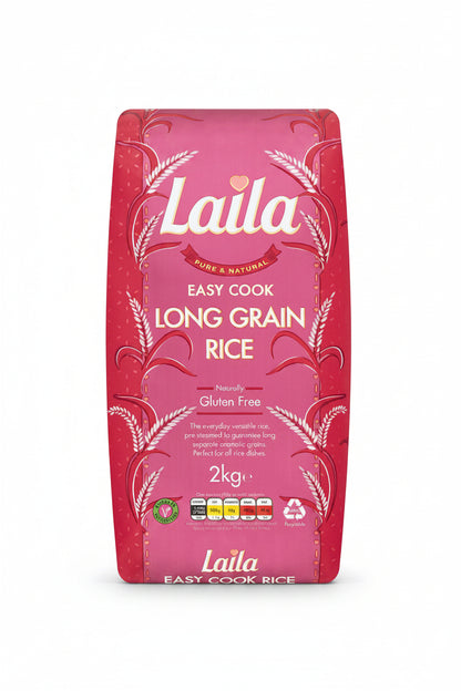 Laila Easy Cook Long Grain Rice 2kg