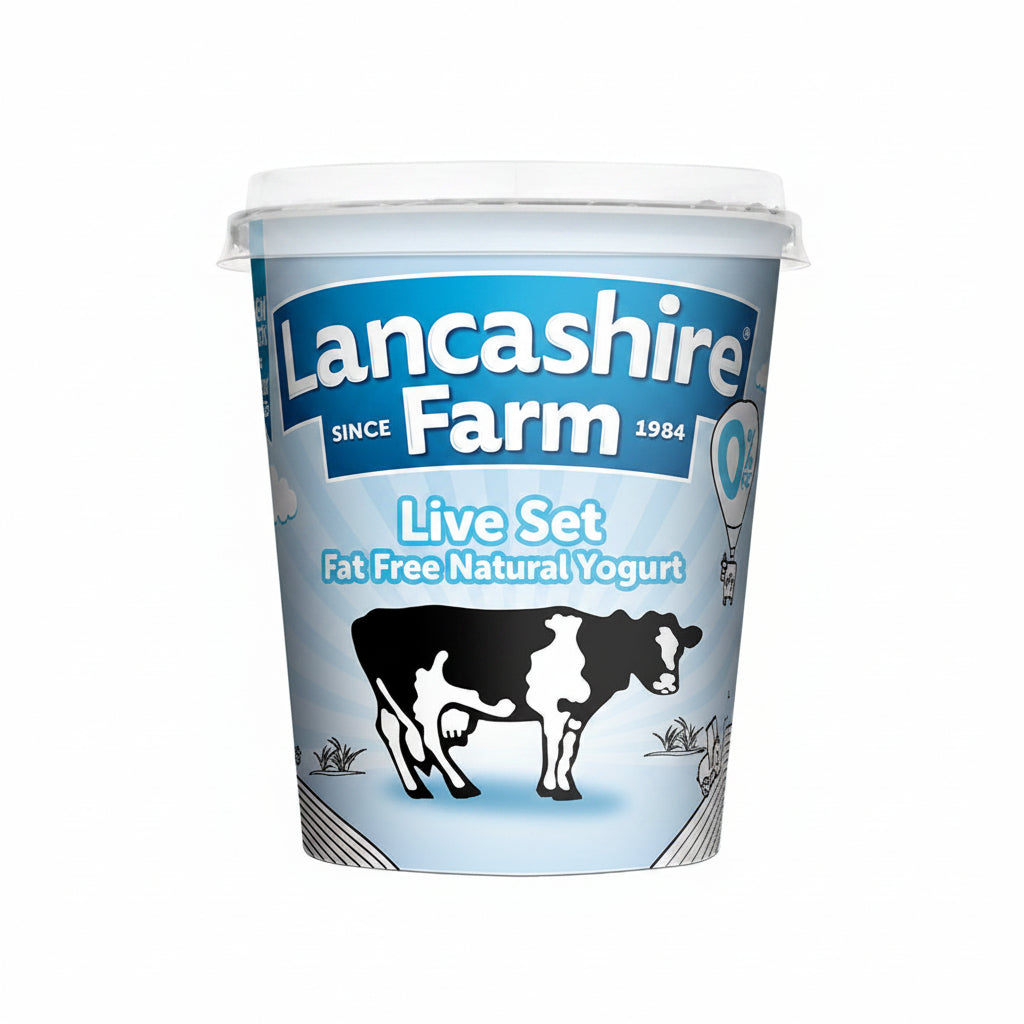 Lancashire Farm Live Set Fat Free Natural Yougurt 400g