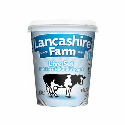 Lancashire Farm Live Set Fat Free Natural Yougurt 400g