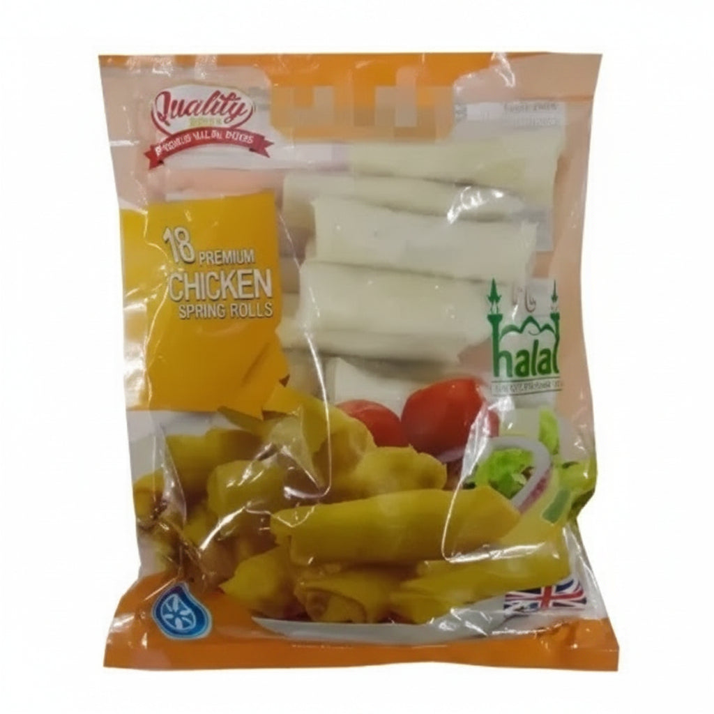 Quality Bites 18 Premium Chicken Spring Rolls 580g