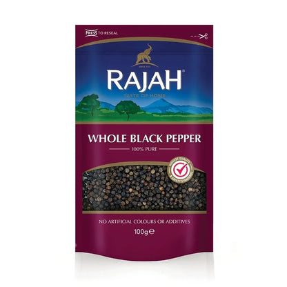 Rajah Whole Black Pepper 100g