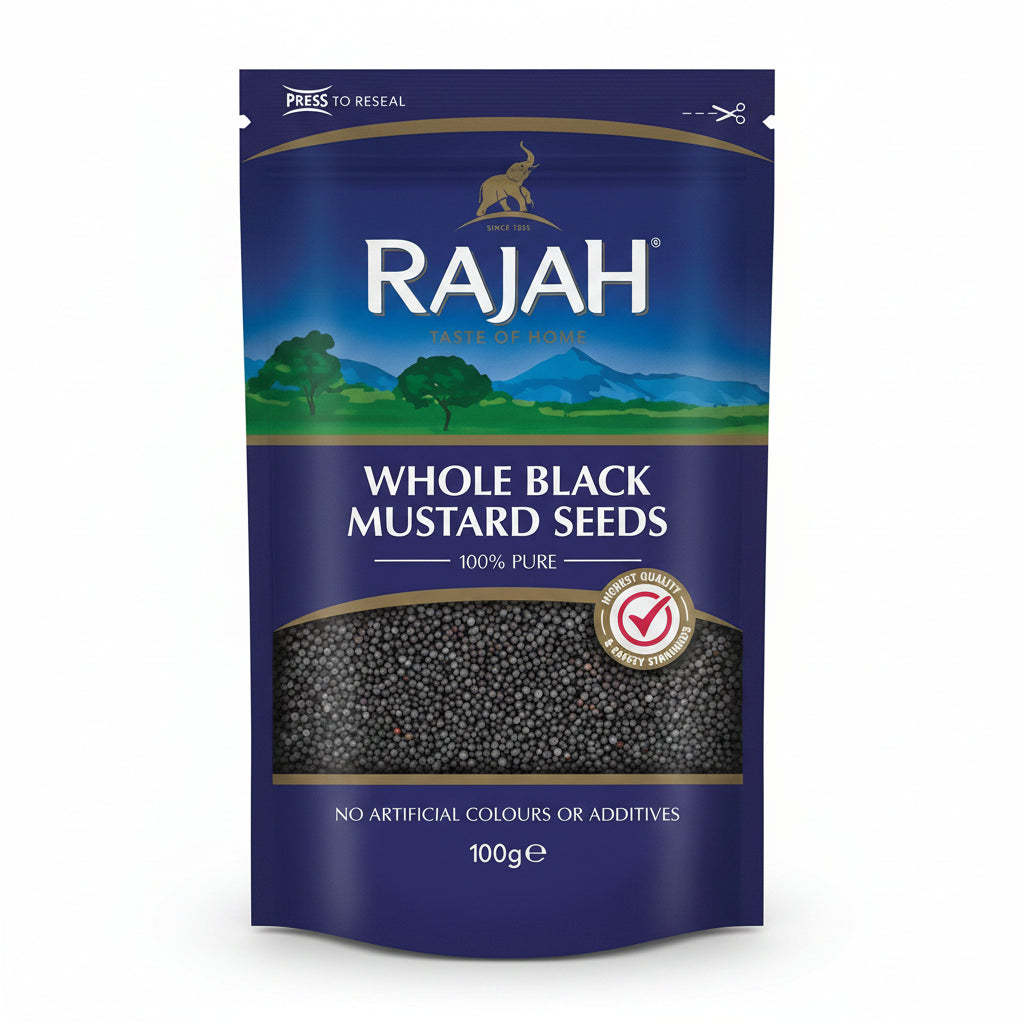 Rajah Whole Black Mustard Seeds 100g