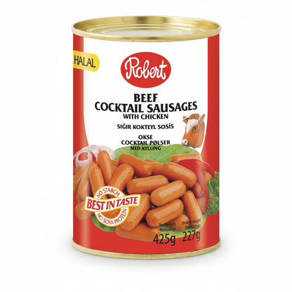 Robert Beef Sausages With Chicken 425g