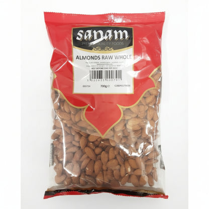 Sanam Almonds Raw Whole 700g
