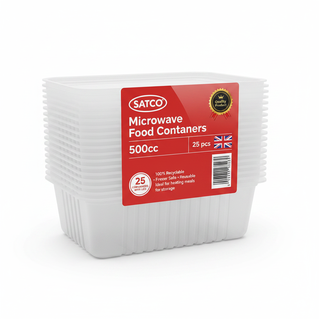 Satco Microwave Food Containers 500cc (25 pcs)