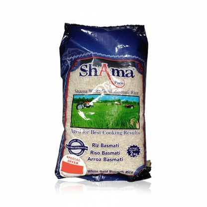 Shama Paris White Gold Basmati Rice 2kg