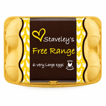 Staveley's Free Range  Very Large Eggs