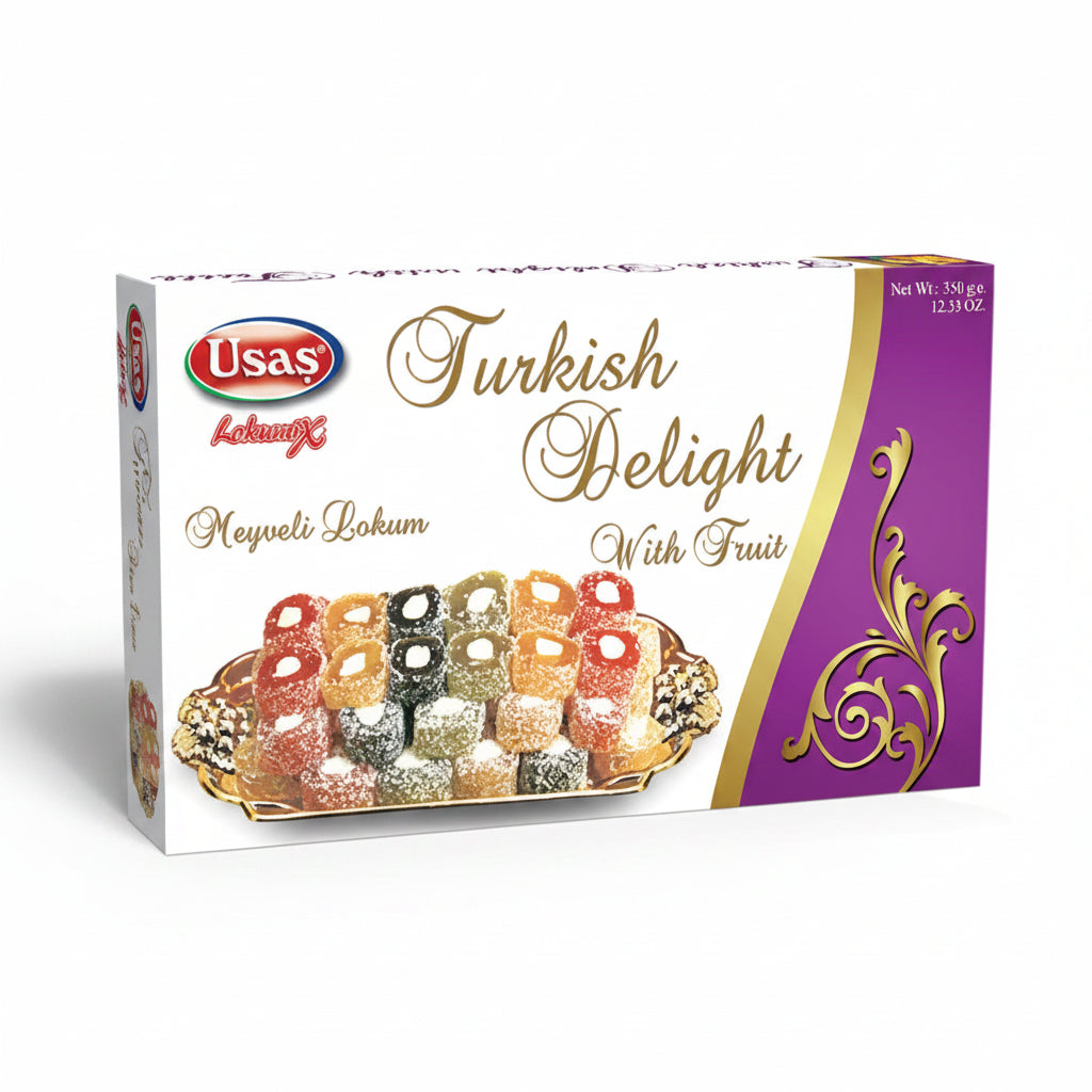 Usas Turkish Delight With Fruit Flavour 350g