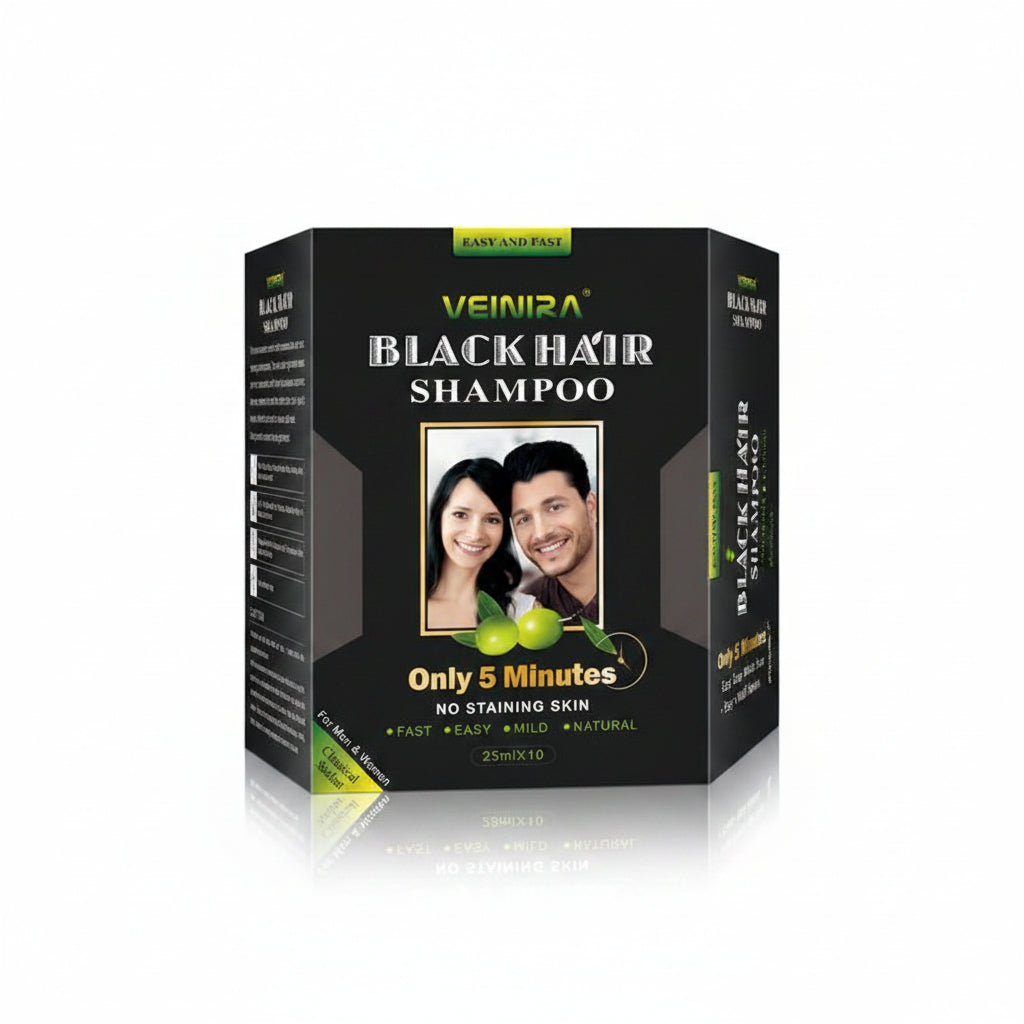 Venira Black Hair Colour Shampoo For Men & Women 250ml