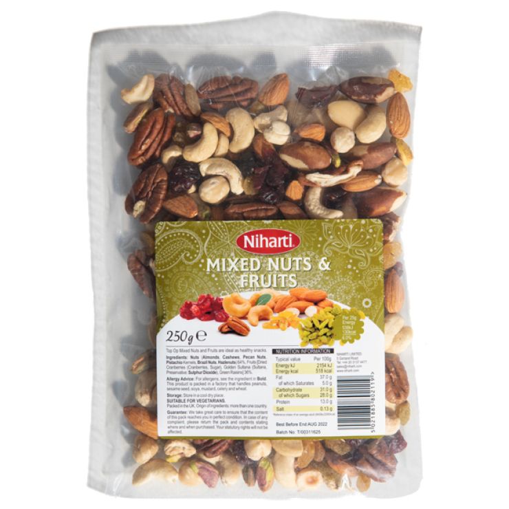 Niharti Mixed Nuts & Fruits 250g