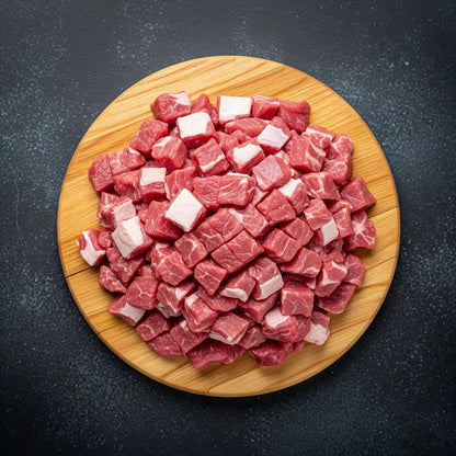 Mutton Leg Diced (Boneless)