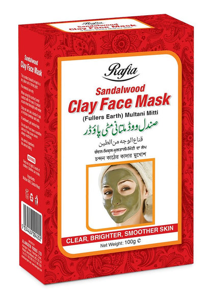 Rafia Sandalwood Clay Face Mask 100g