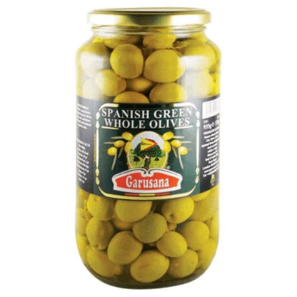 Garusana Spanish Green Whole Olives 935g