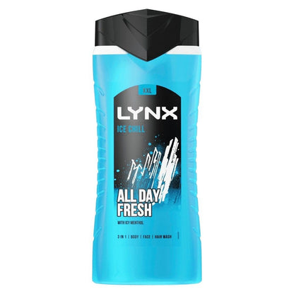 Lynx Ice Chill Body/Face/Hair Wash 225ml