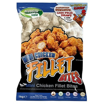 Meadow Vale Mini Chicken Fillet Bites 1Kg