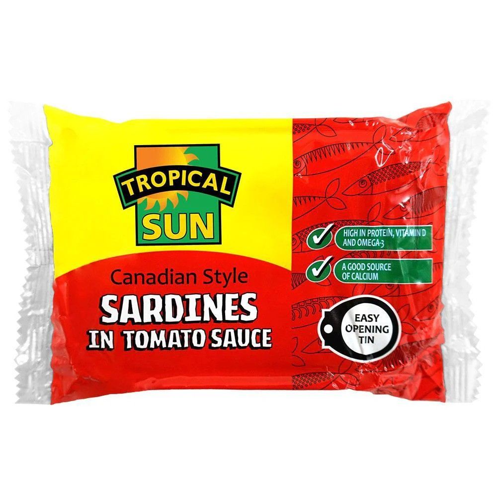 Tropical Sun Canadian Style Sardines In Tomato Sauce 106g