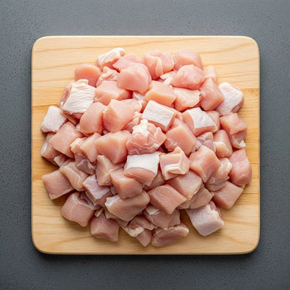 Chicken Boneless Thigh Diced 500g