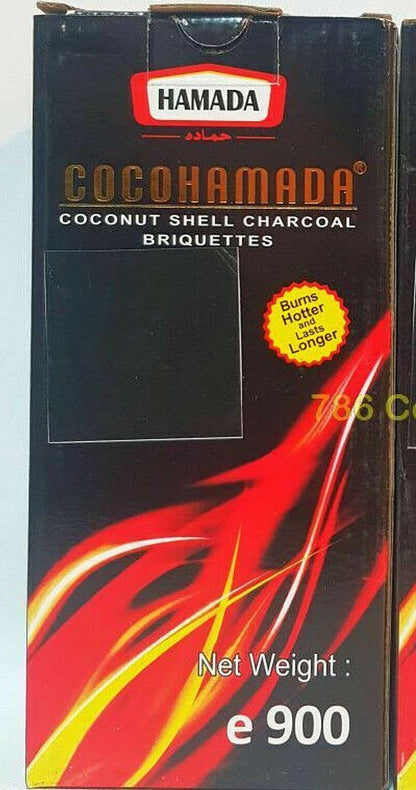 Cocohamada Coconut Shell Charcoal Briquettes 900g