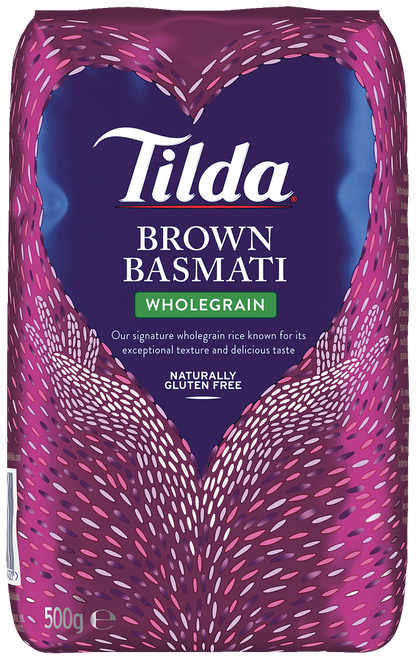 Tilda Wholegrain Brown Basmati Rice 500g
