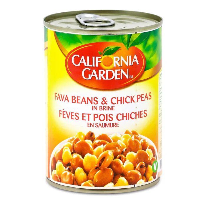 California Garden Fava Beans & Chick Peas In Brine 400g