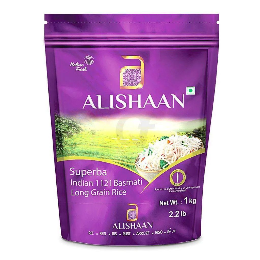 Alishaan 1121 Basmati Long Grain Rice 1kg
