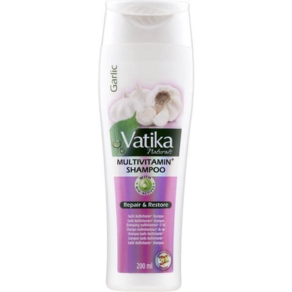 Vatika Garlic Multivitamin+ Shampoo (Repair & Restore) 400ml