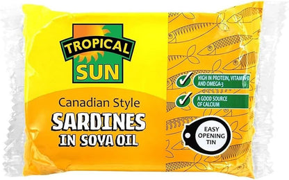 Tropical Sun Canadian Style Sardines In Soya Oil 106g